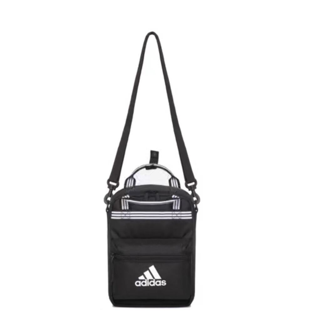 Adidas Insulated Black Squad Lunch Box - Excellent Condition Black & White